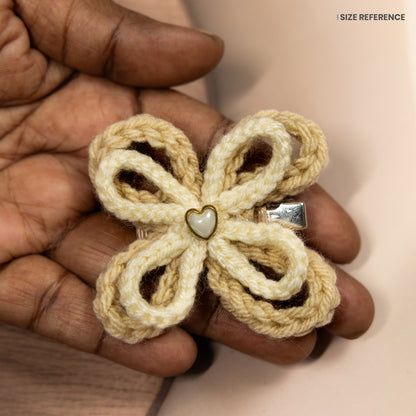 Handmade Crochet Butterfly Hair Clip Set 01