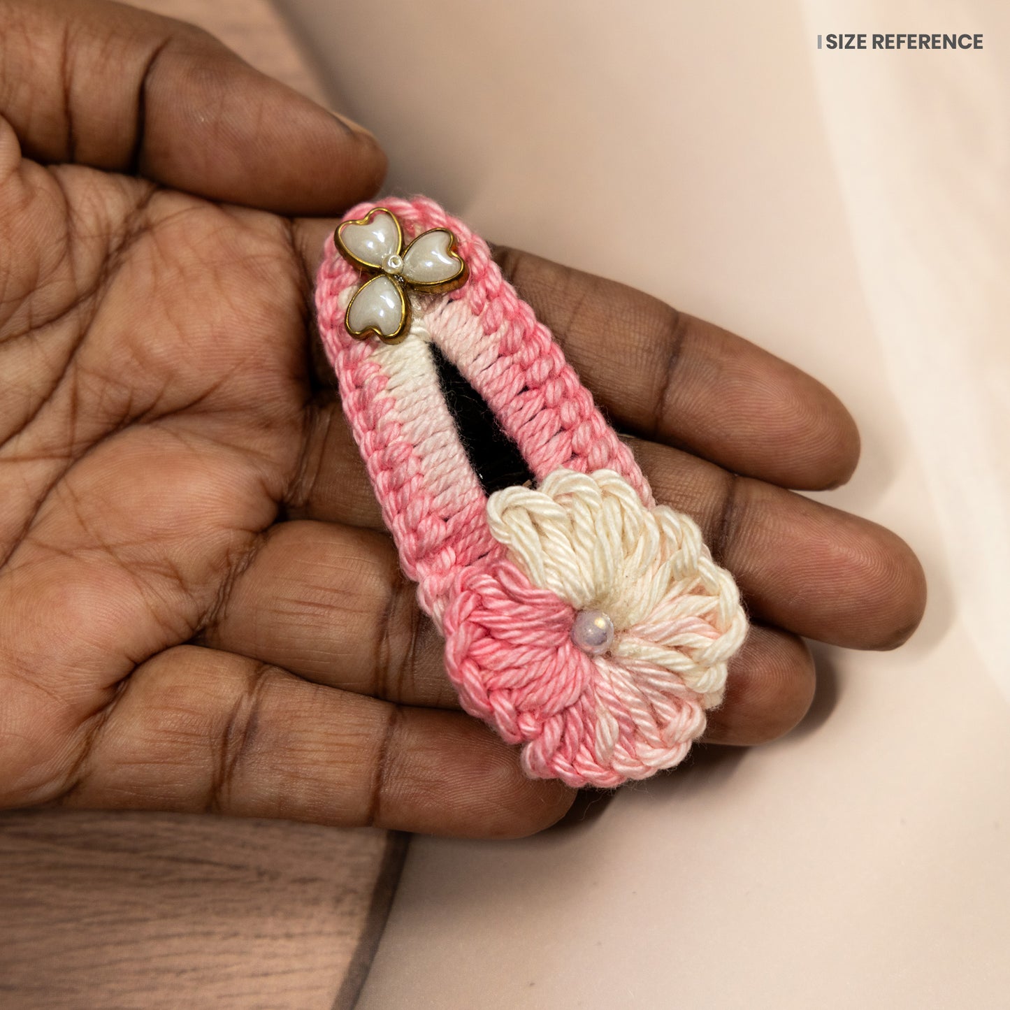 Handmade Crochet Flower Hair Clip Set 04