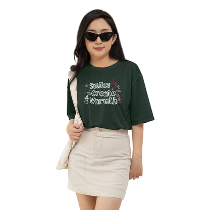 Smile Create Warmth Oversized T-Shirt